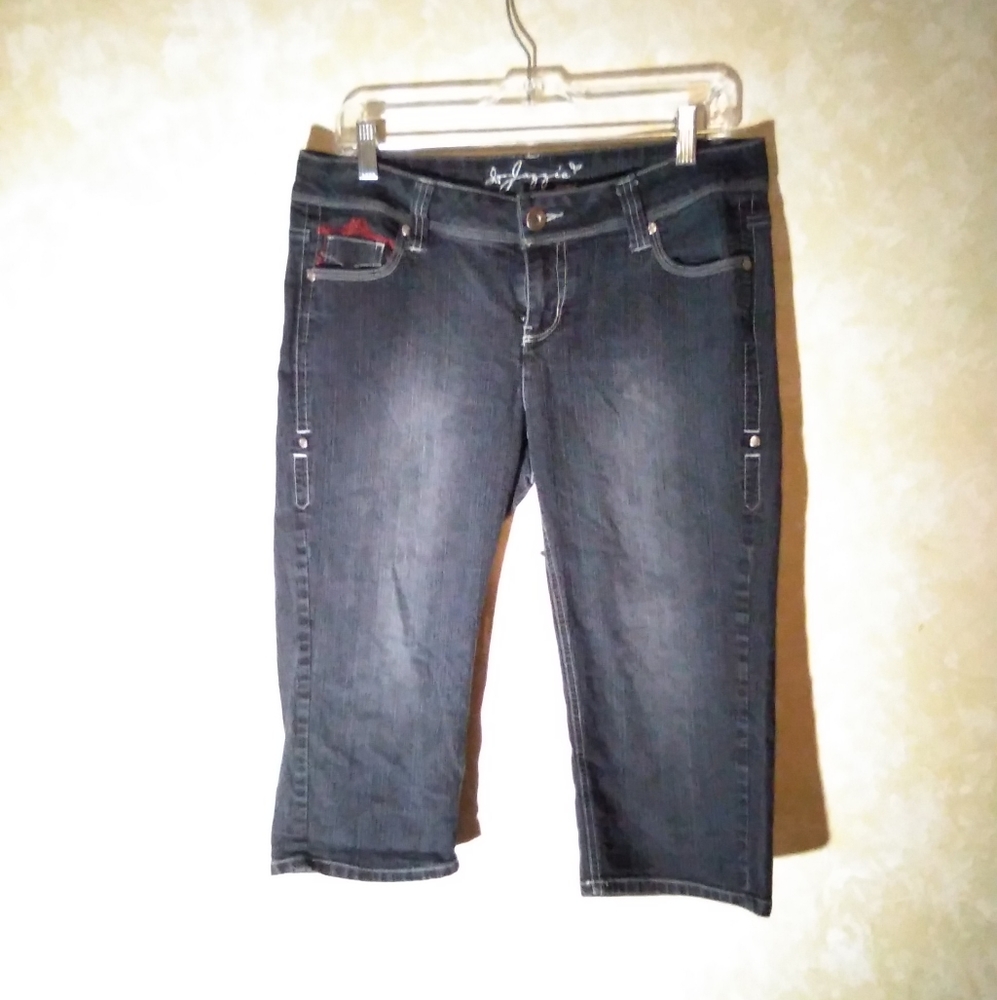 Capri, Jazzie, Large, Denim, Dark Blue
